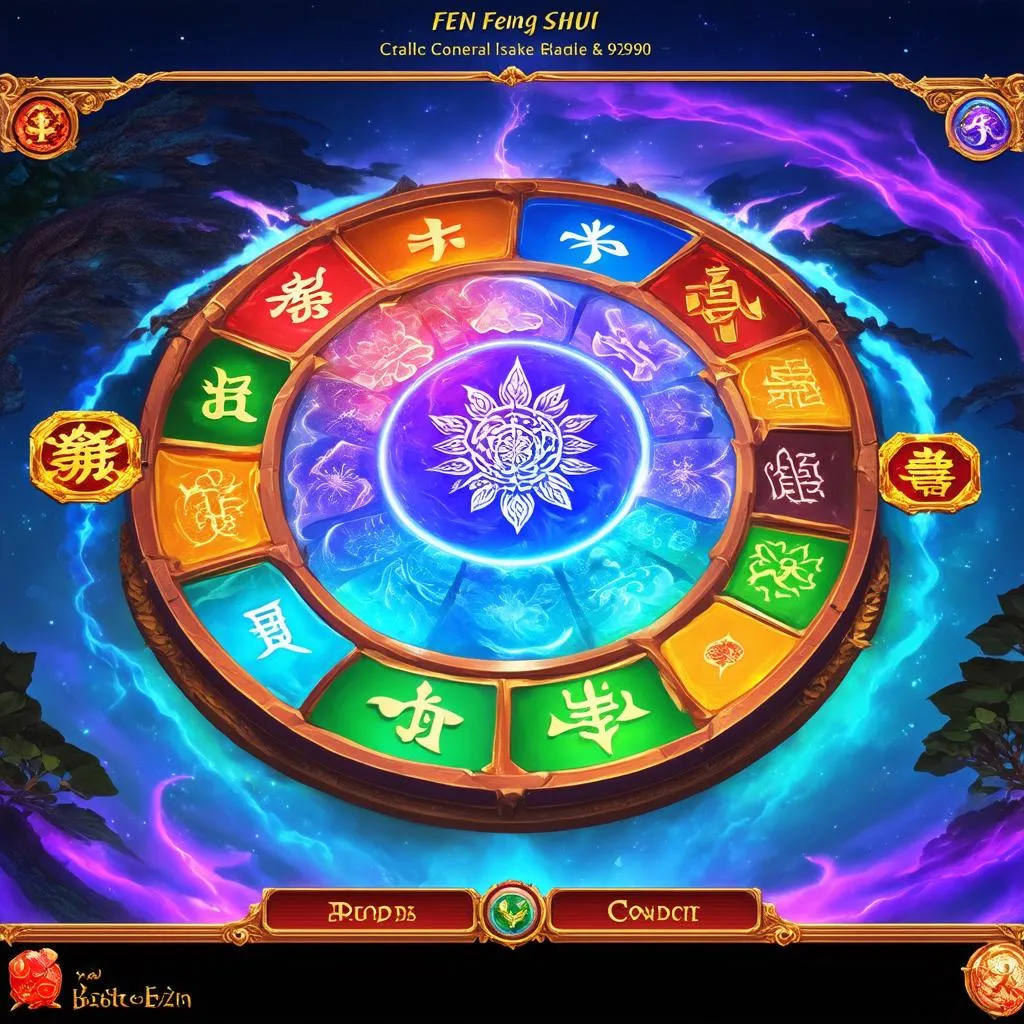 Hình ảnh minh họa về phong thủy trong game