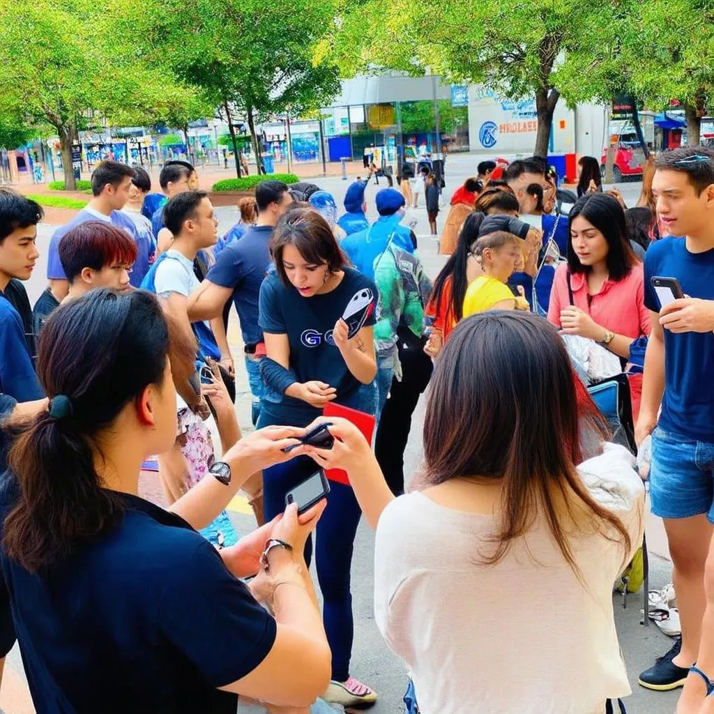 người chơi pokemon go