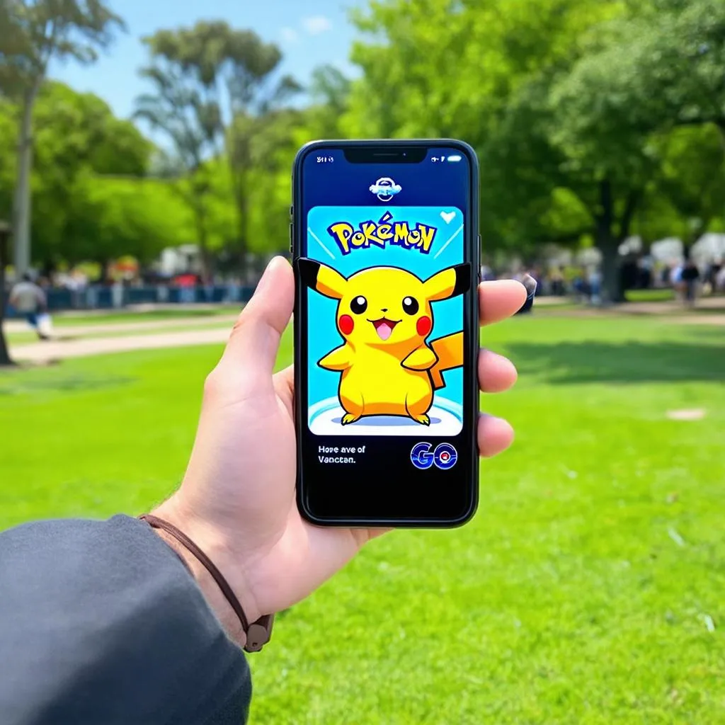 Chơi Pokémon Go trên điện thoại