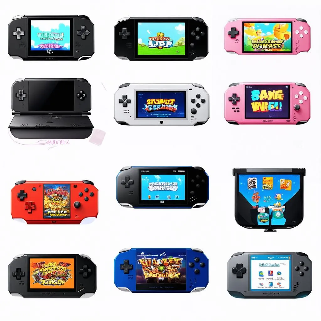 Various Portable Game Consoles