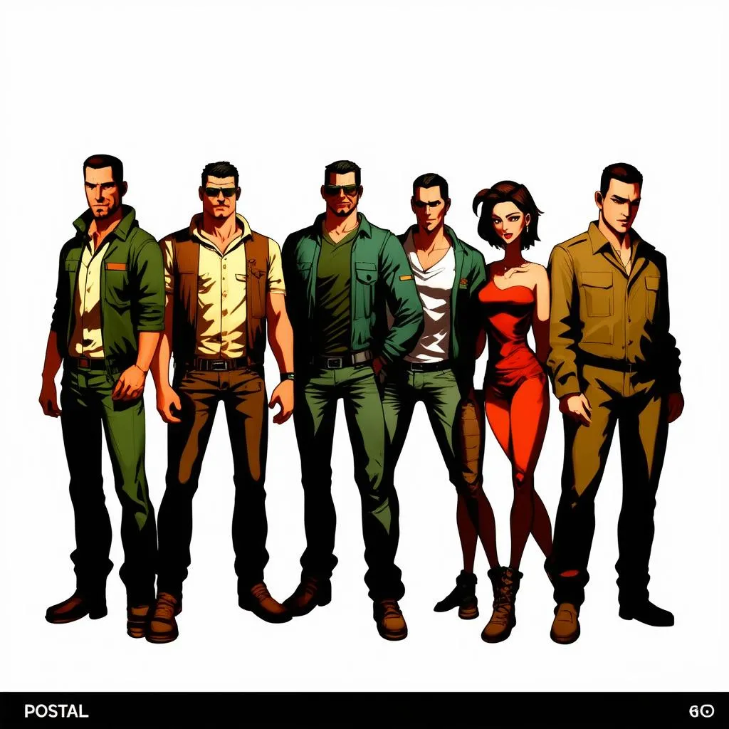 Postal 2 characters