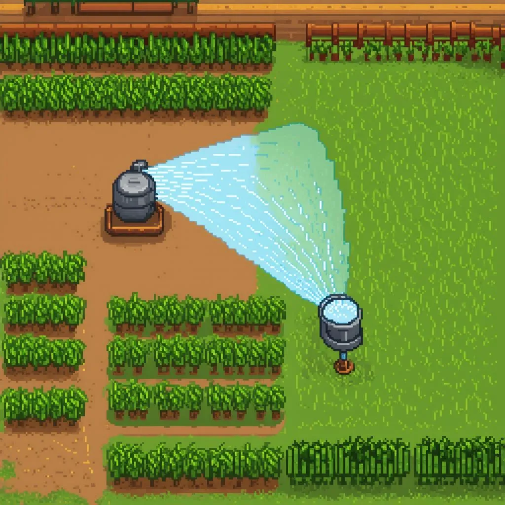 Quality Sprinkler trong Stardew Valley