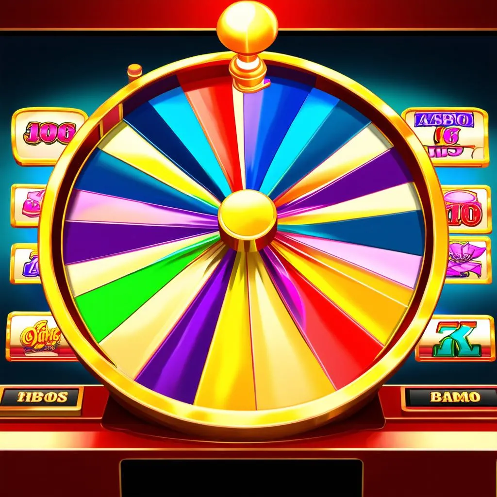 Vòng quay may mắn trong game slot