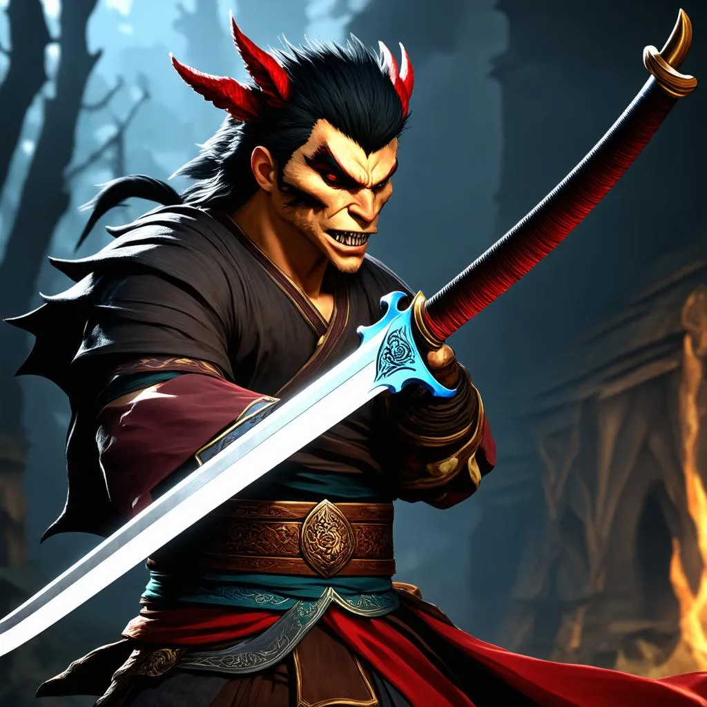 Rakshasa Great Katana trong game