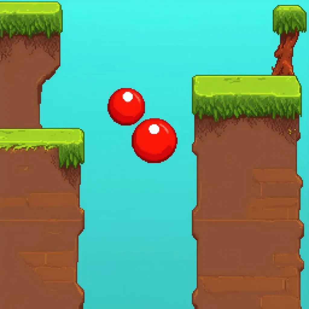 Red Ball Overcoming Obstacles