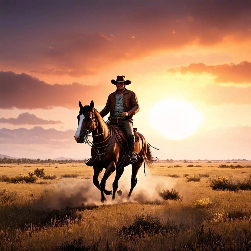 Red Dead Redemption 2 Sunset