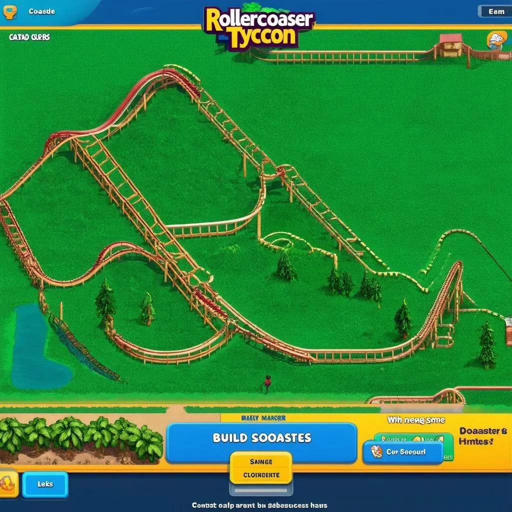 a screenshot of rollercoaster tycoon gameplay