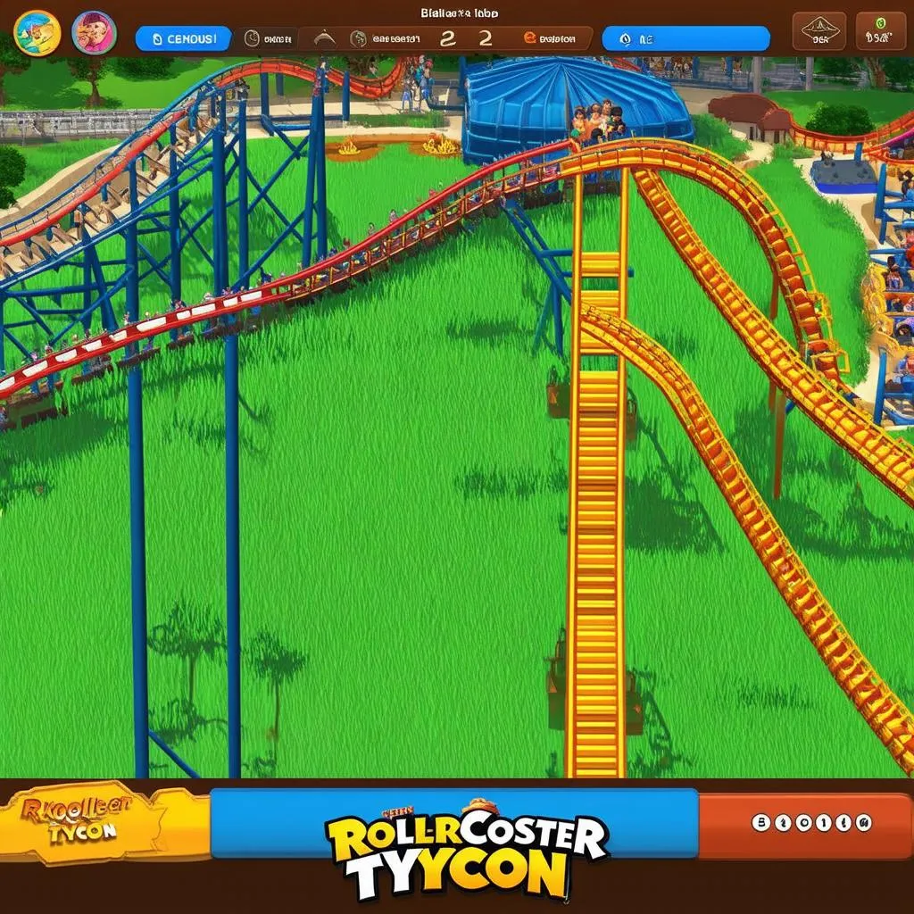 RollerCoaster Tycoon Gameplay