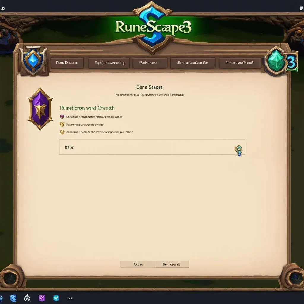 RuneScape 3 giao diện