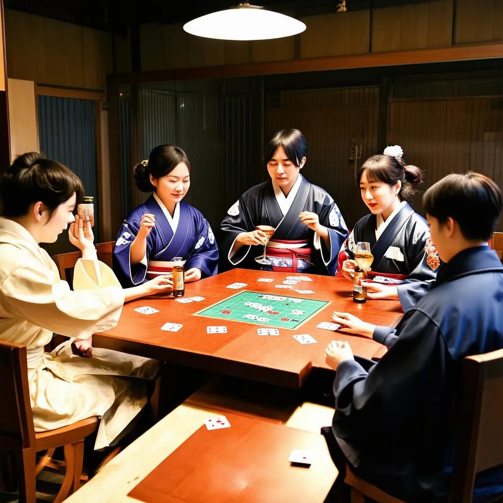 Sake game truyền thống Nhật Bản