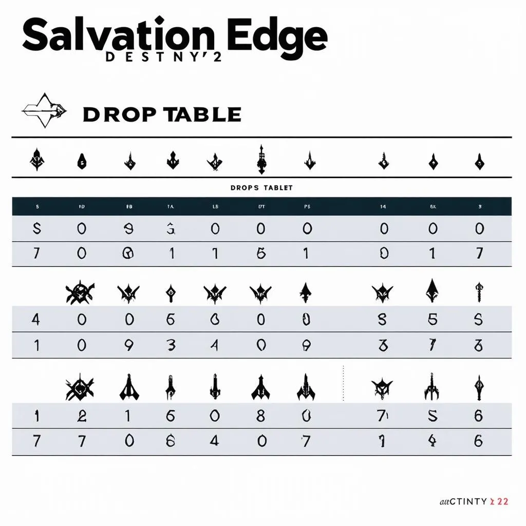 Salvation's Edge Drop Table