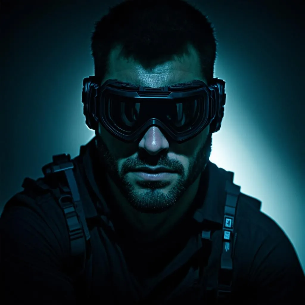 Sam Fisher ẩn mình trong bóng tối