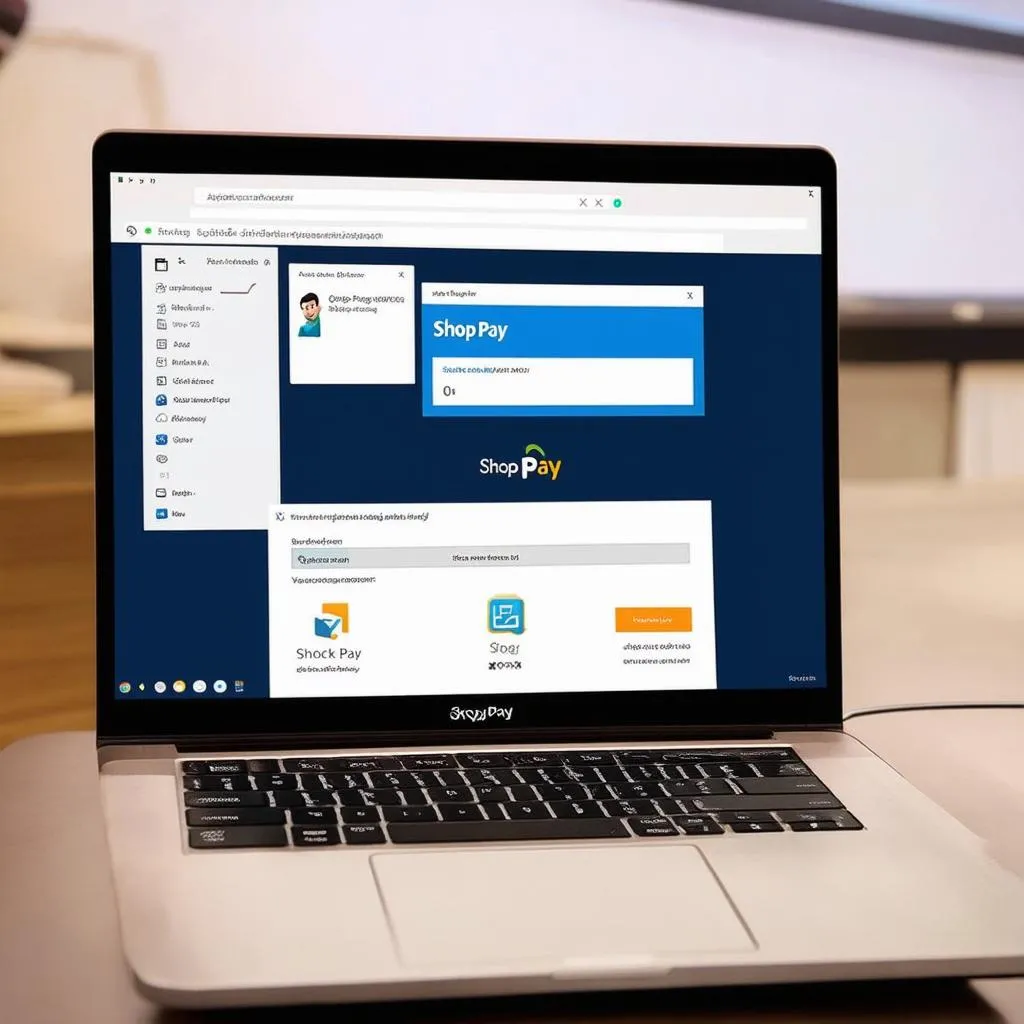 Đăng nhập Shop Pay trên Laptop