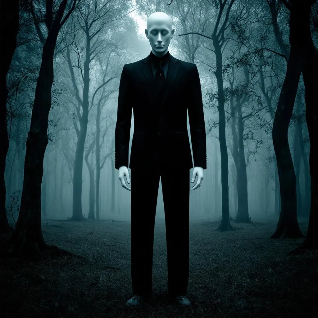 Slenderman trong rừng