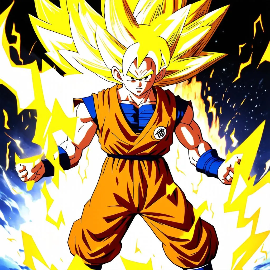 Goku Super Saiyan Transformation