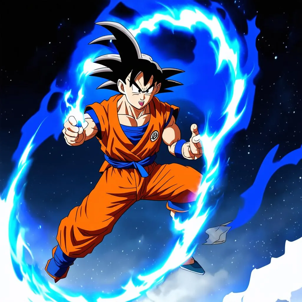 Goku tung chưởng Kamehameha