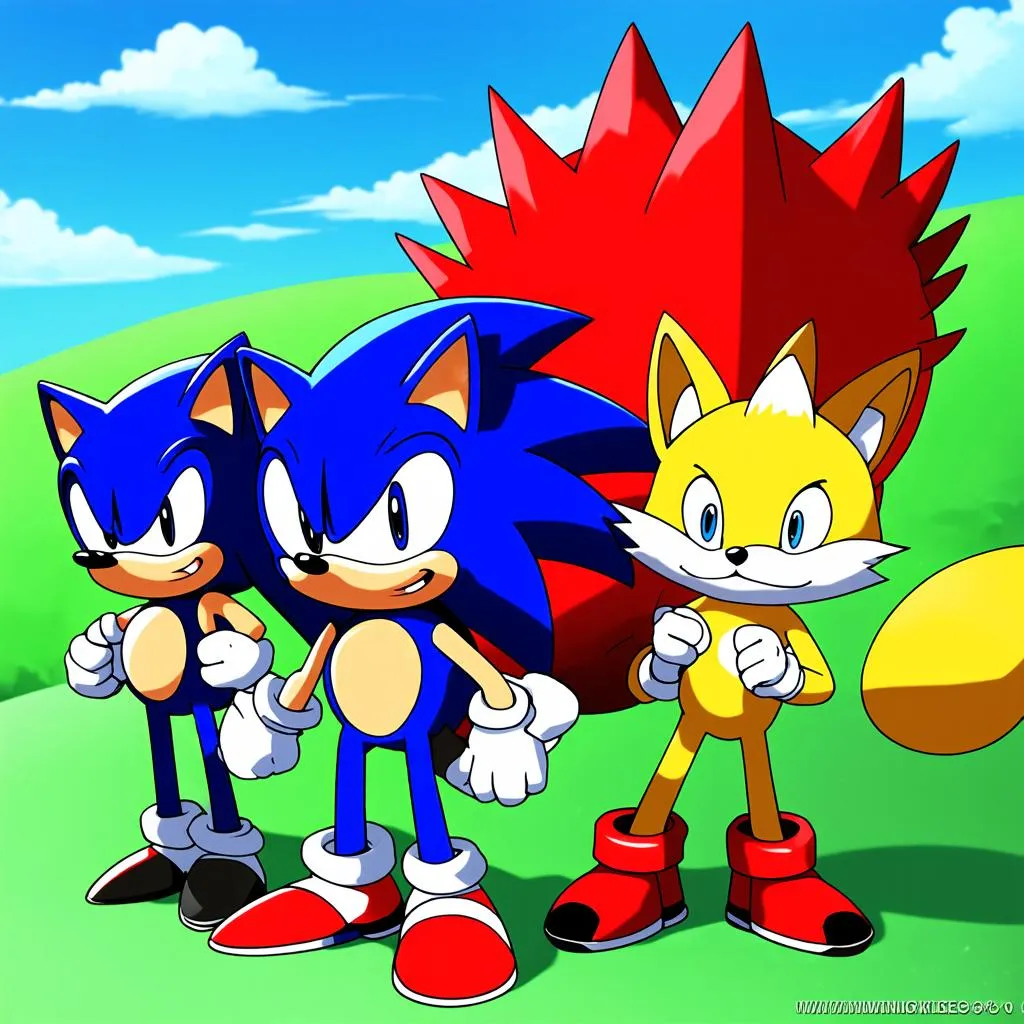 Sonic, Knuckles và Tails