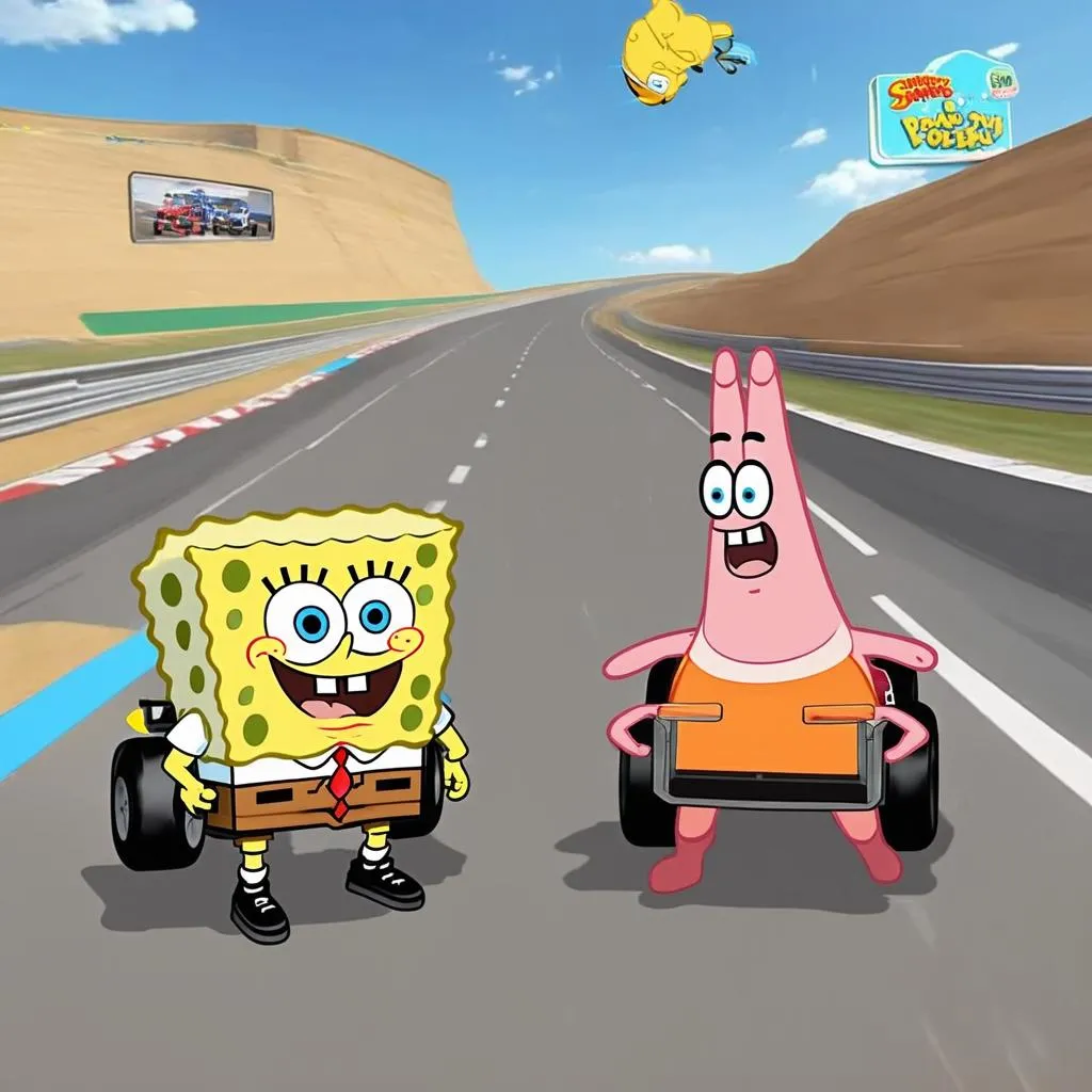 spongebob patrick chơi game