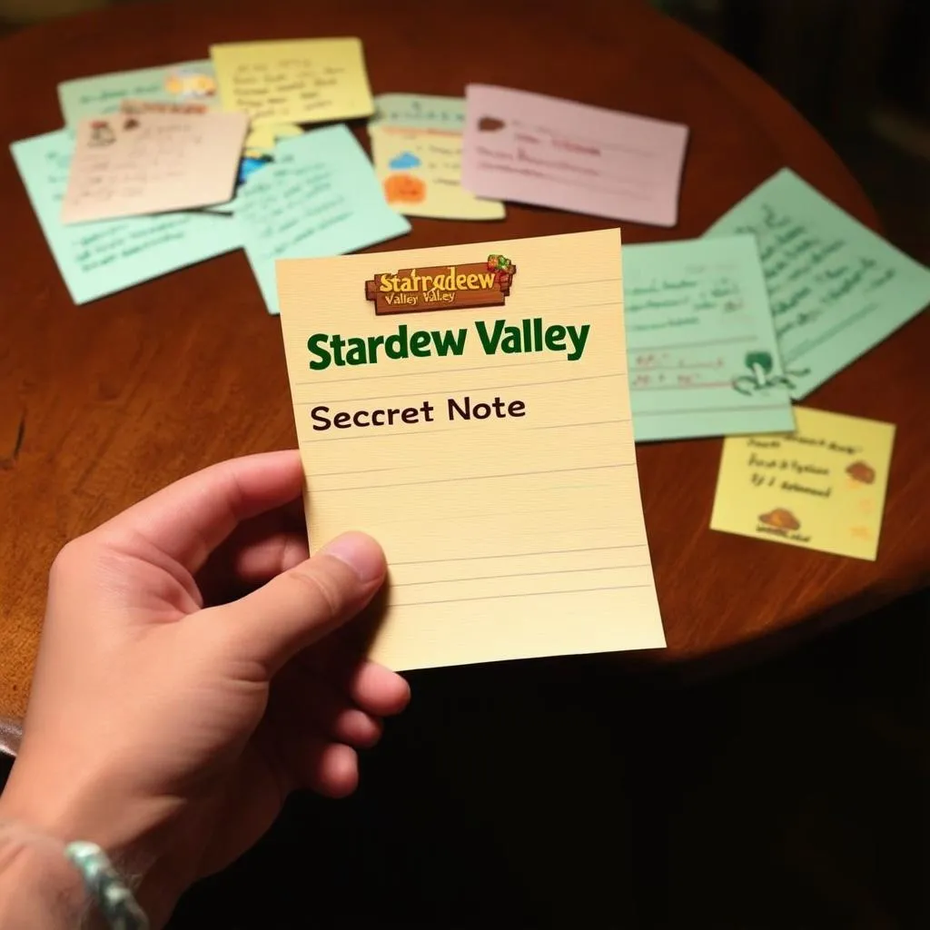 Secret Notes trong Stardew Valley