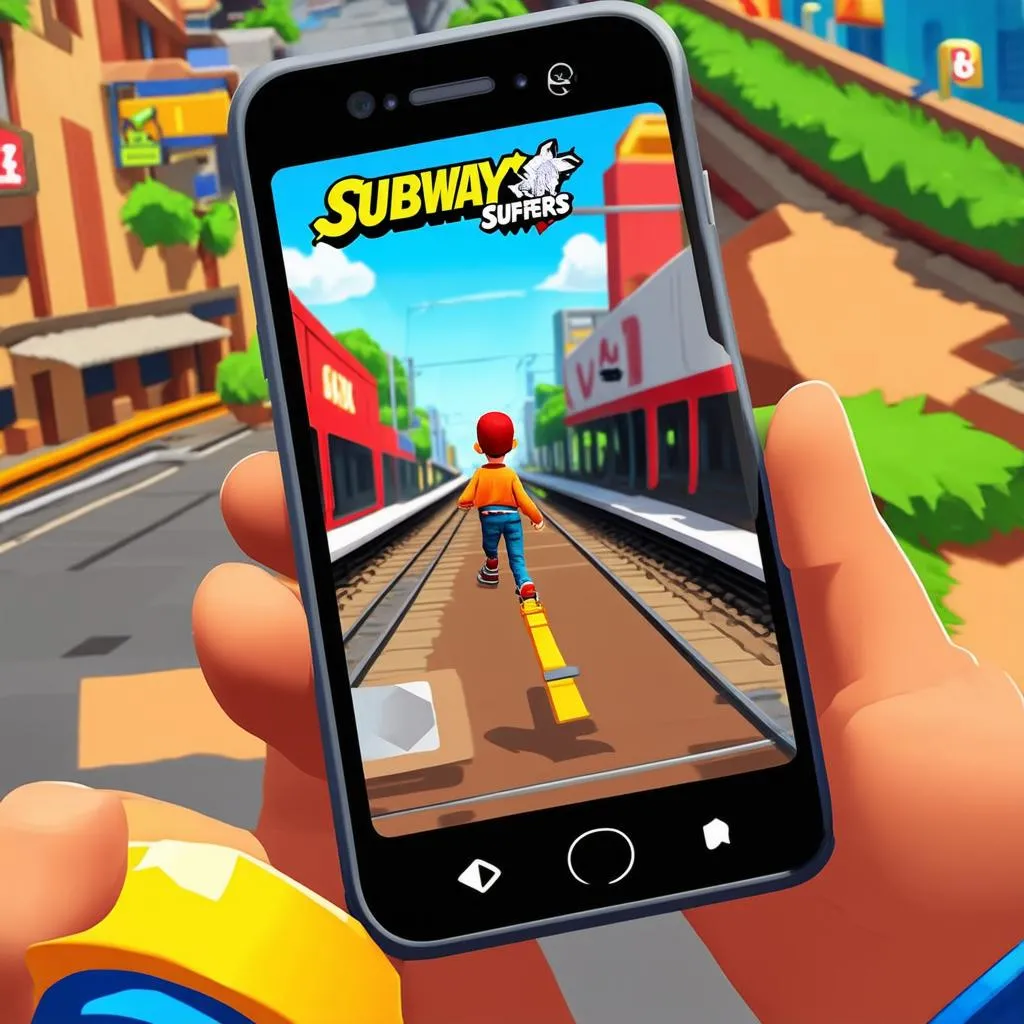 Gameplay of Subway Surfers