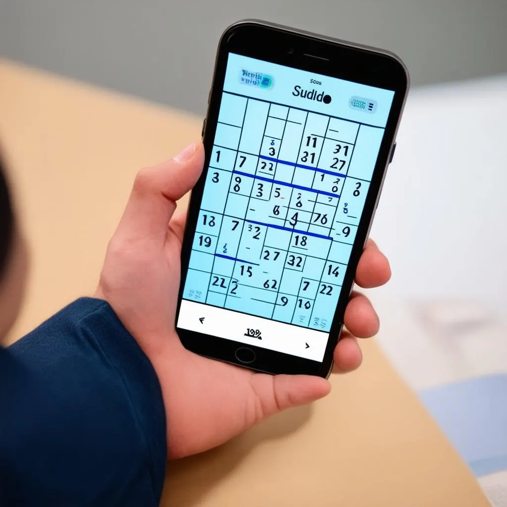 Sudoku trên điện thoại