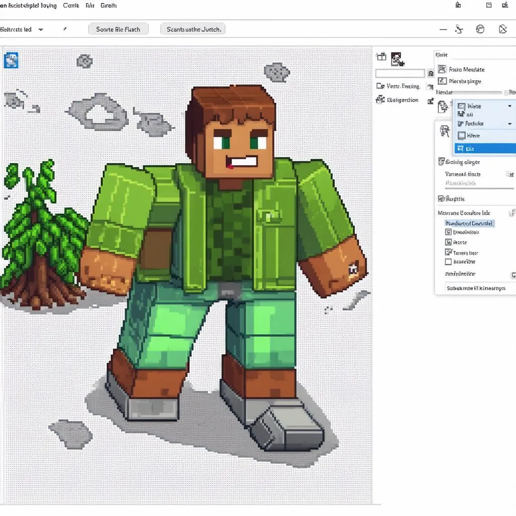 Tạo nhân vật Minecraft trong Scratch