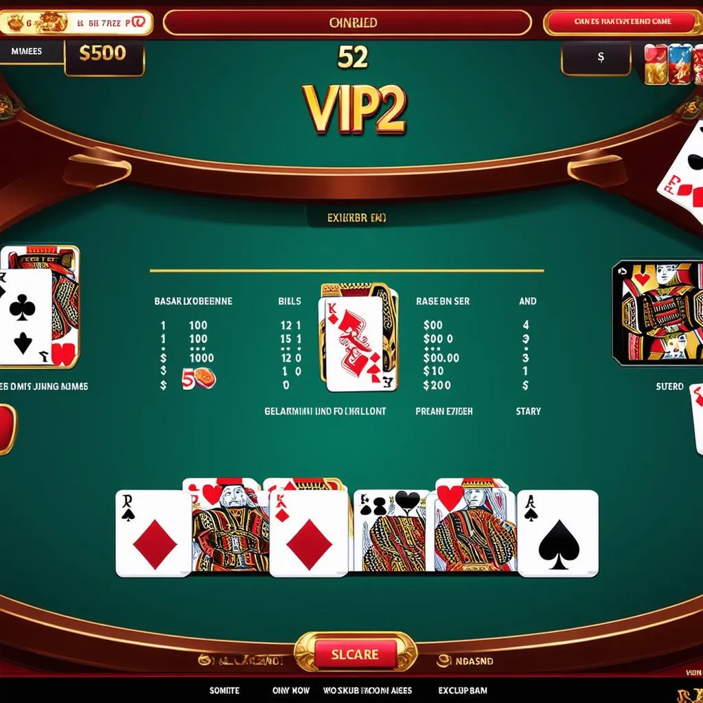 Giao Diện Game Bài VIP 52