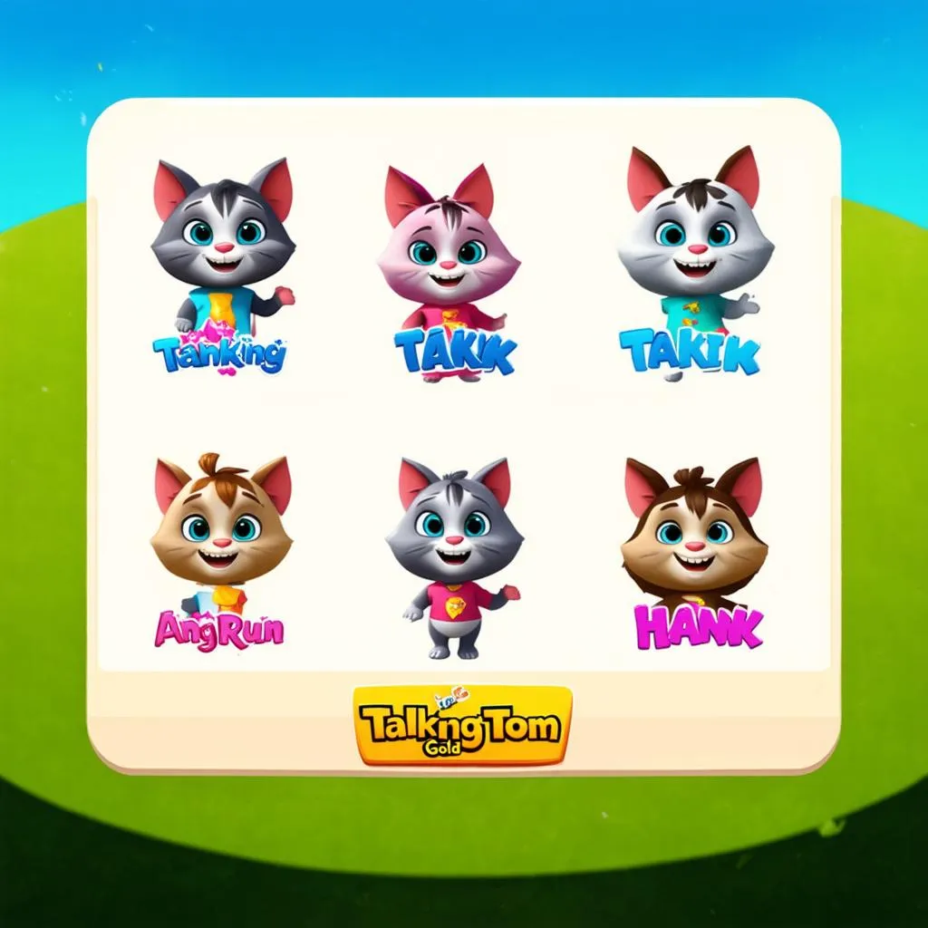 Talking Tom Gold Run Characters