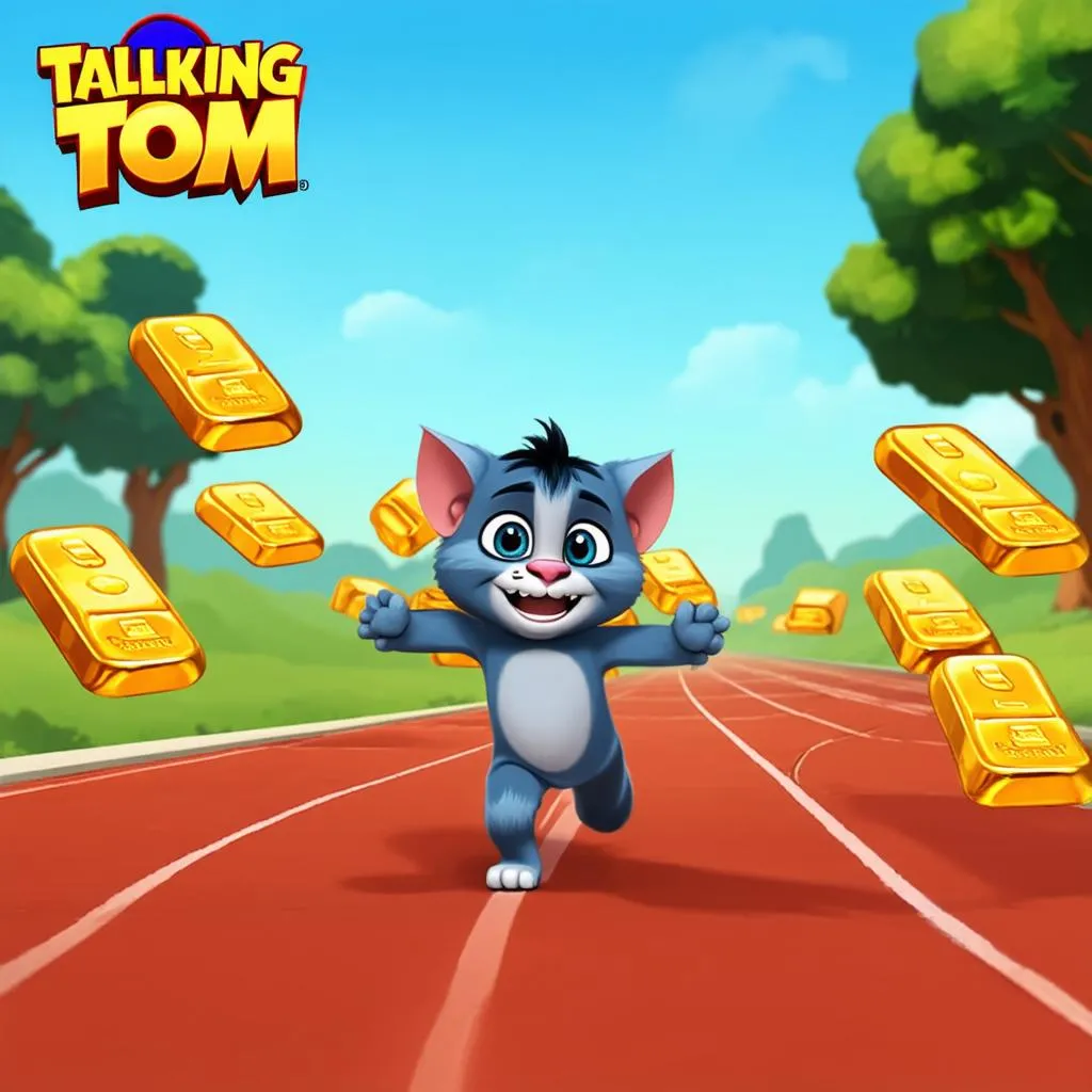 Talking Tom Gold Run gameplay