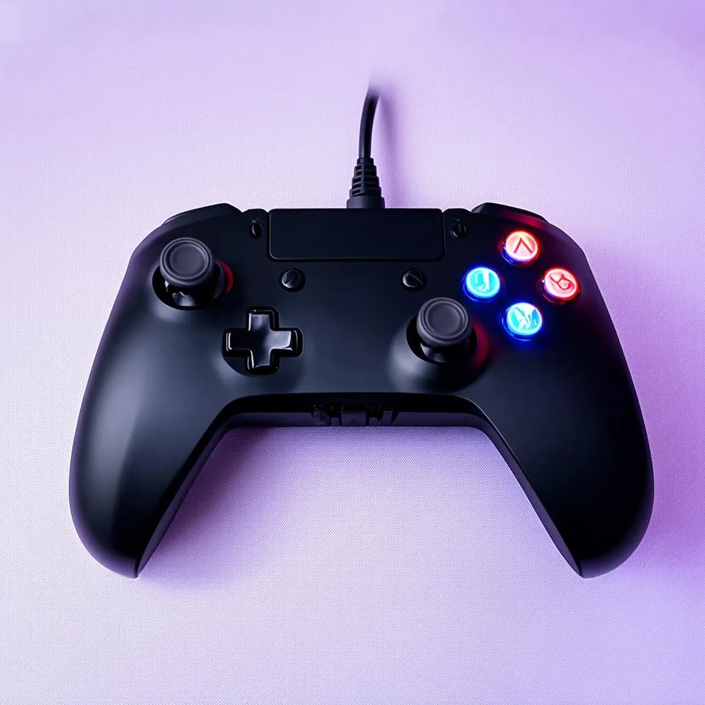 High-end PC gaming controller with RGB lighting