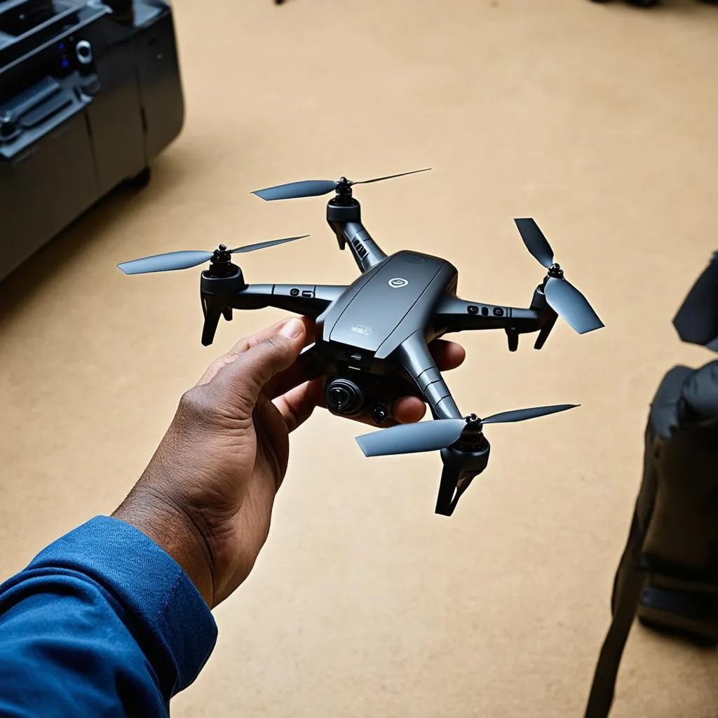 tay cầm điều khiển drone