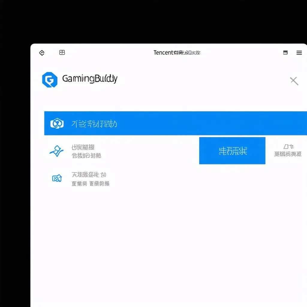 Giao diện Tencent Gaming Buddy