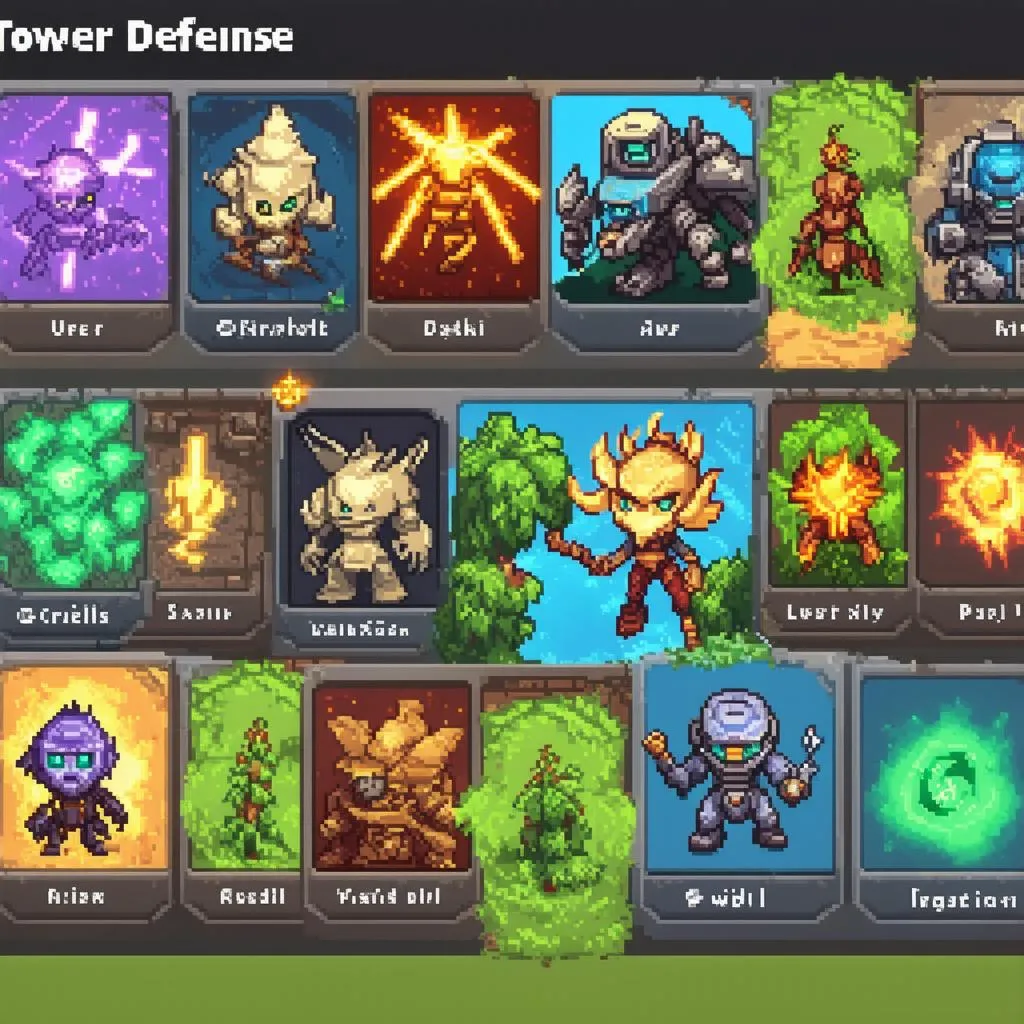 Các thể loại tower defense