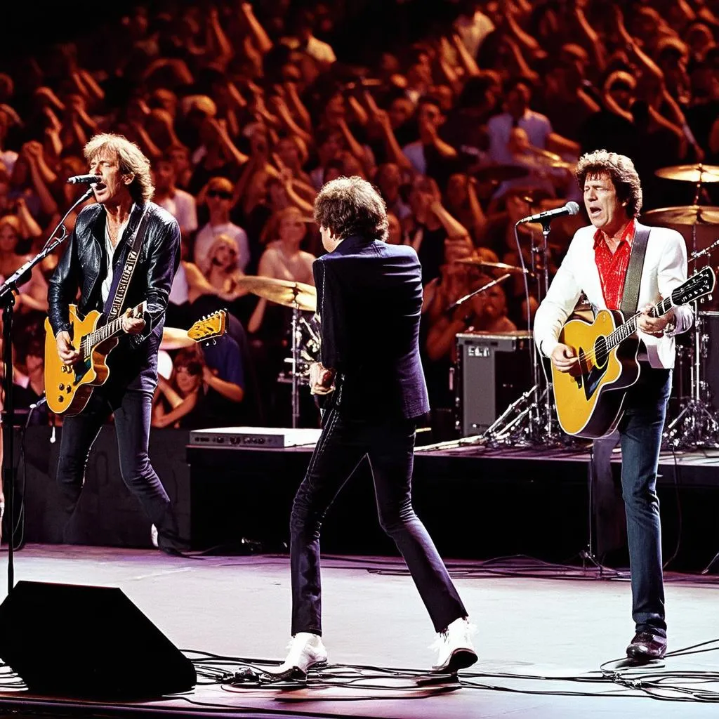 The Rolling Stones biểu diễn trước đám đông