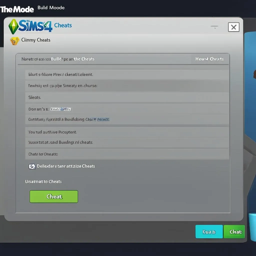 The Sims 4 Cheats Build Mode