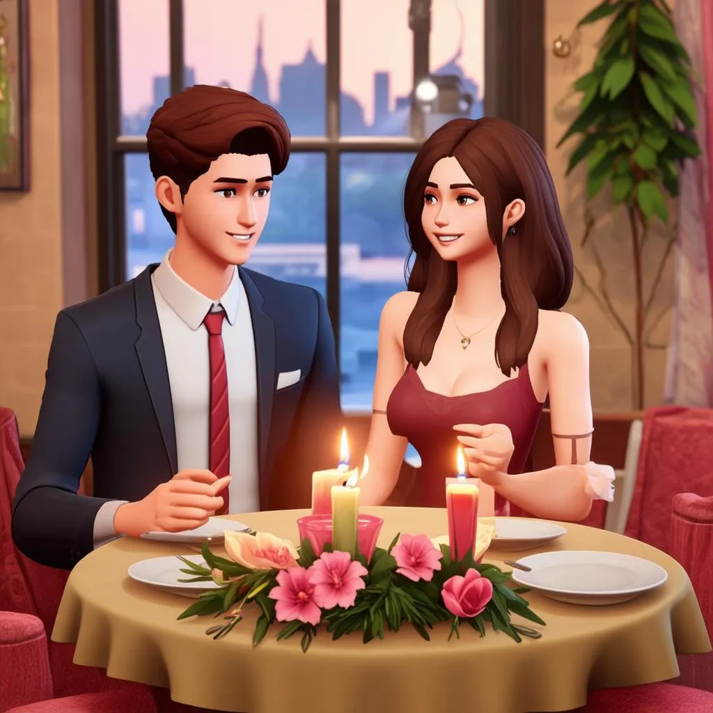 The Sims 4 Lovestruck date