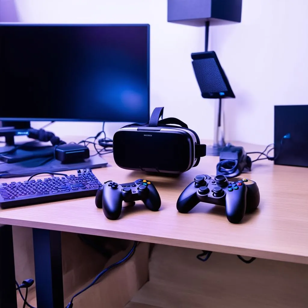 VR gaming setup