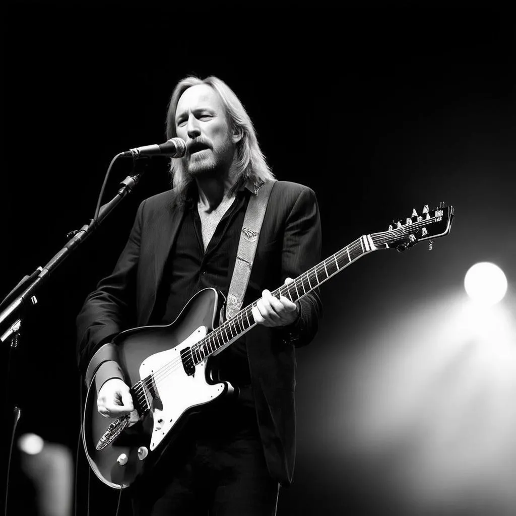 Tom Petty biểu diễn I Won't Back Down trên sân khấu