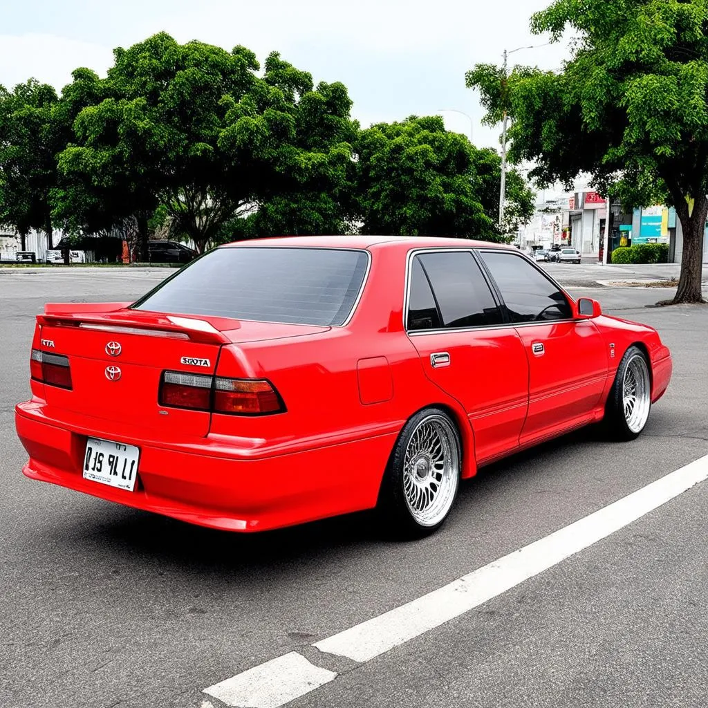 Toyota Chaser JZX100 màu đỏ