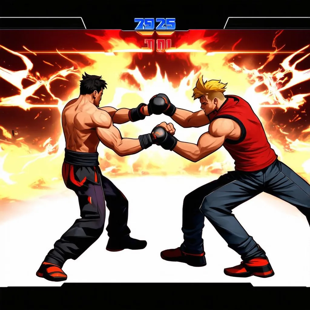 Trần đấu fighting game kịch tính