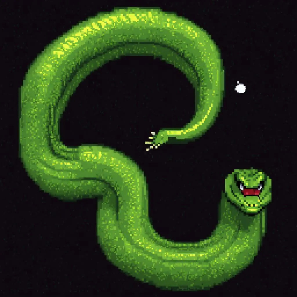 Classic Snake Game on Nokia Phone