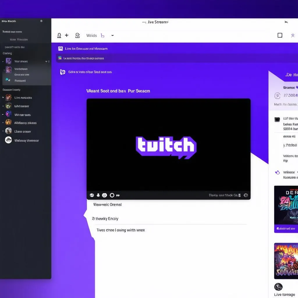 Twitch Desktop Interface