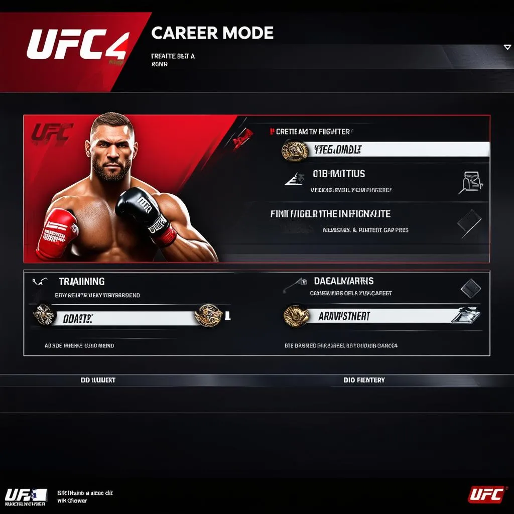 Chế độ Career Mode trong UFC 4