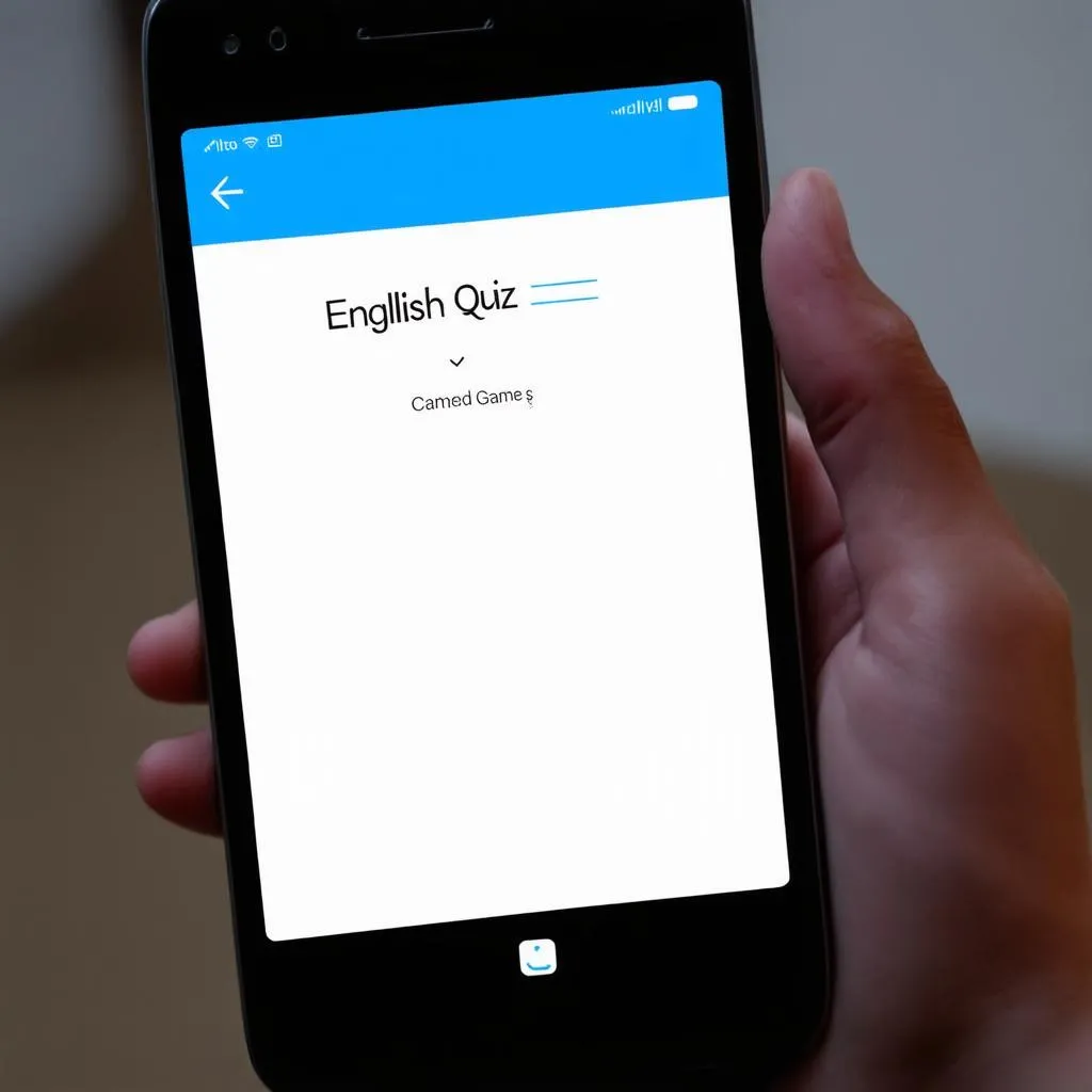 Ứng dụng Quiz game tiếng Anh trên điện thoại