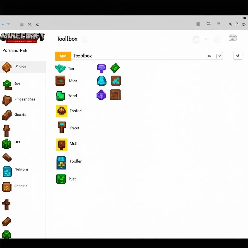 Ứng Dụng Toolbox Cho Minecraft