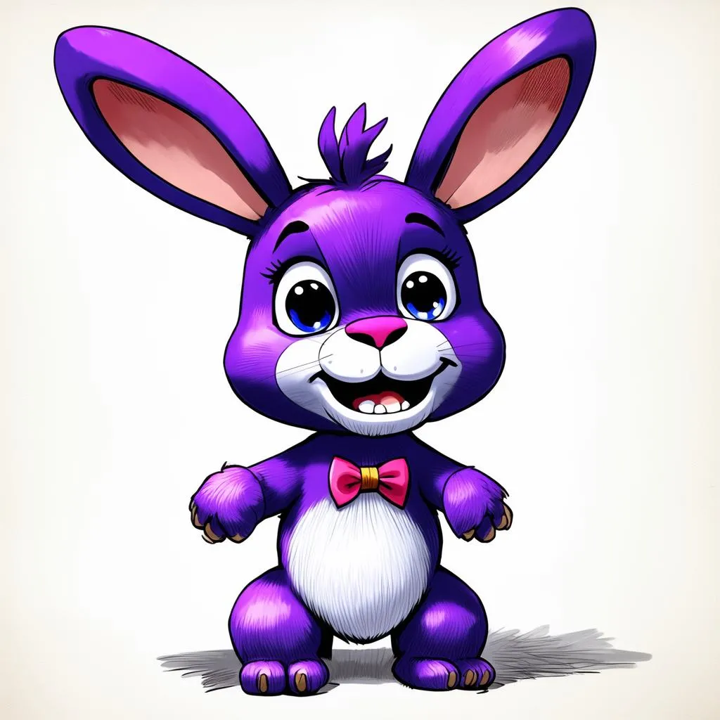 Hình vẽ FNAF Bonnie