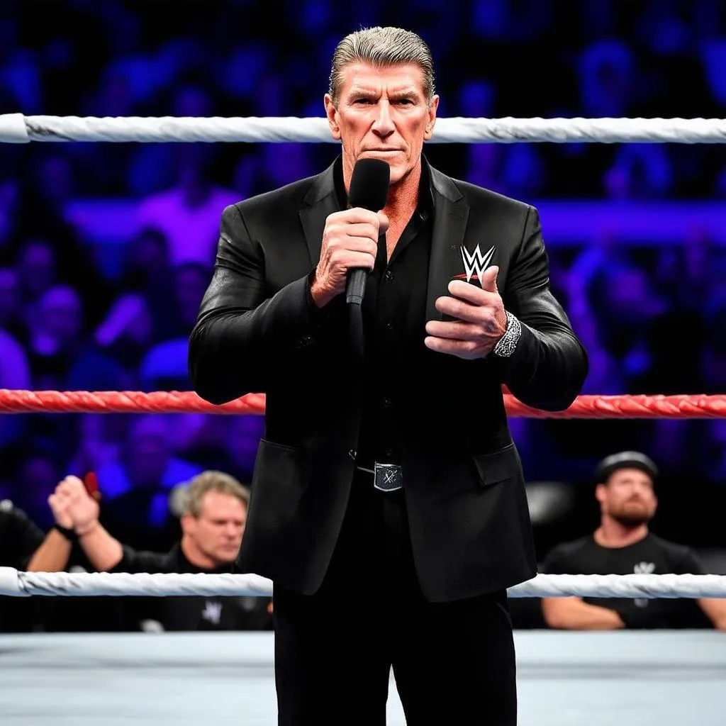 Vince McMahon trong trận đấu WWE