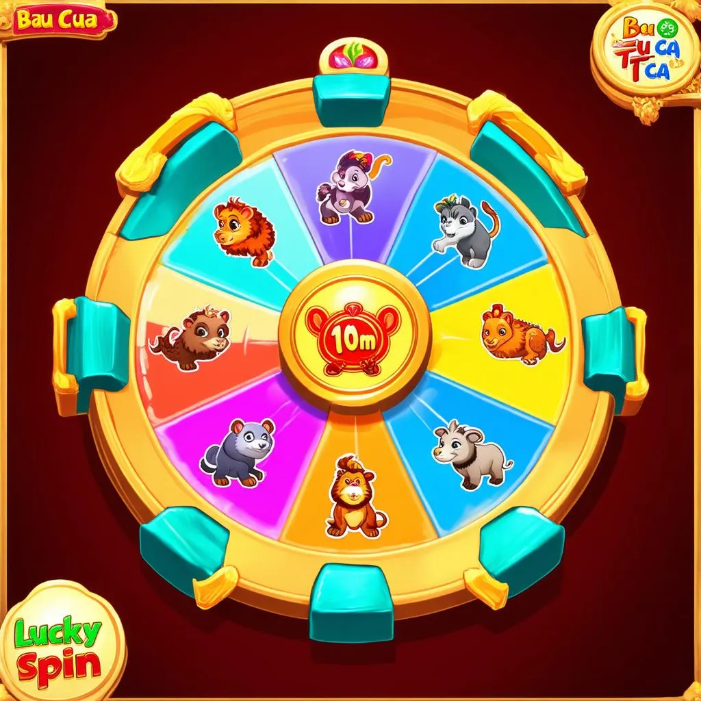 Vòng quay may mắn game bầu cua