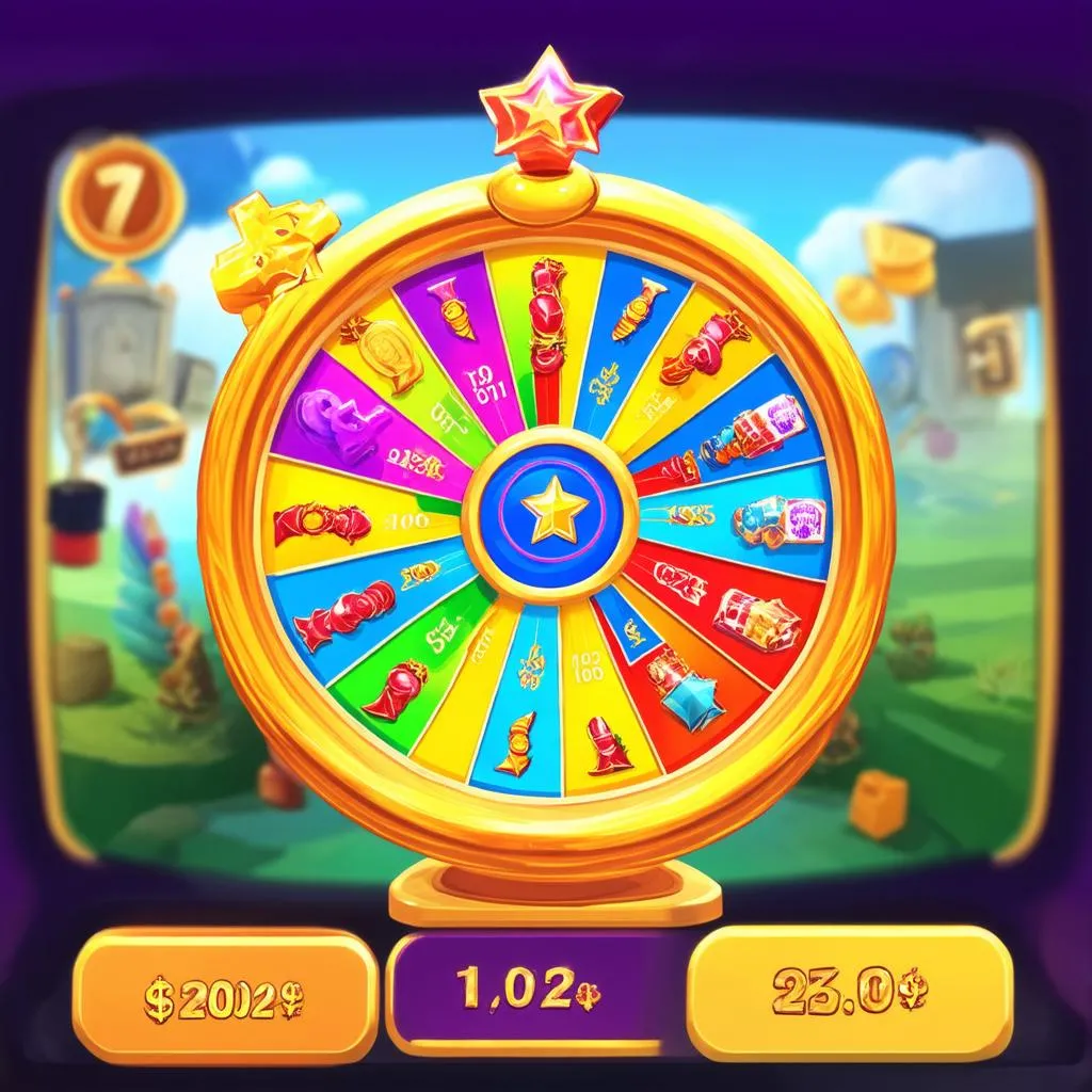 Lucky Wheel in game