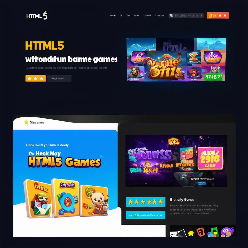 Website có nhúng game HTML5